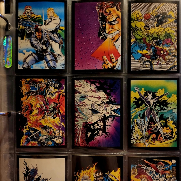 1992 ghost rider some glow in the dark sheet of 9 cards. - Picture 1 of 13